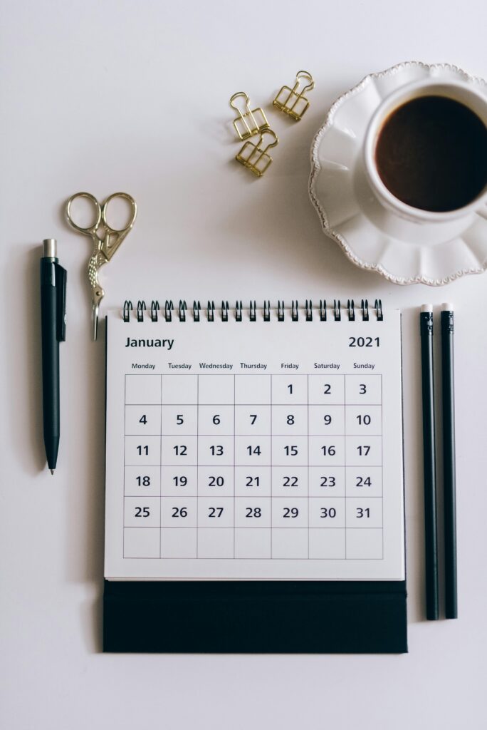 Gebundener Kalender